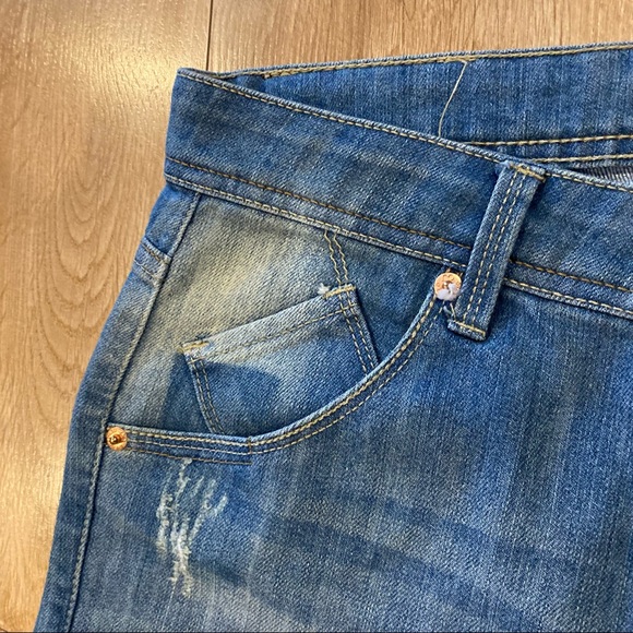 Bench/OJ Womens Acid Washed High Waisted Denim Jeans Size 29 - Picture 5 of 9